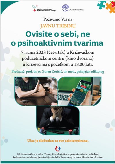 Plakat javna tribina Križevci
